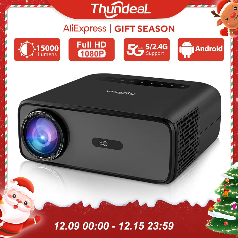 ThundeaL Full HD Projector TD97 Pro 1080P 2K 4K Video Portable Projector WiFi 6 Android Home Theater TD97Pro 3D Smart Proyector