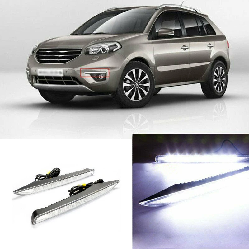 

Waterproof Aluminum Case Car DRL 12V LED Daytime Running Light Daylight Fog Light For Renault Koleos 2012-2014