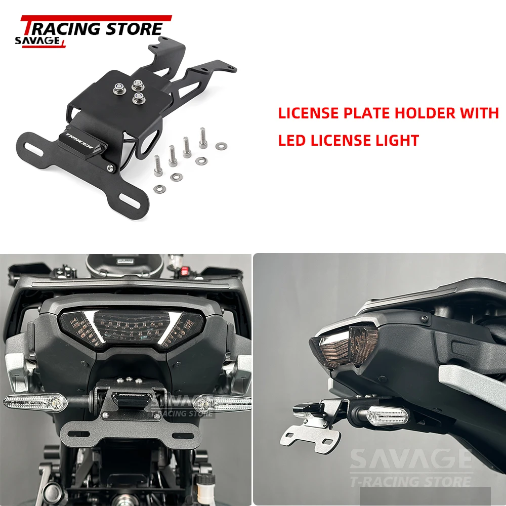 For YAMAHA Tracer 900 /GT 9 /GT 9GT 900 GT License Plate Navigation Holder Turn Signal  Tail Light Frame wheel Sliders Protector