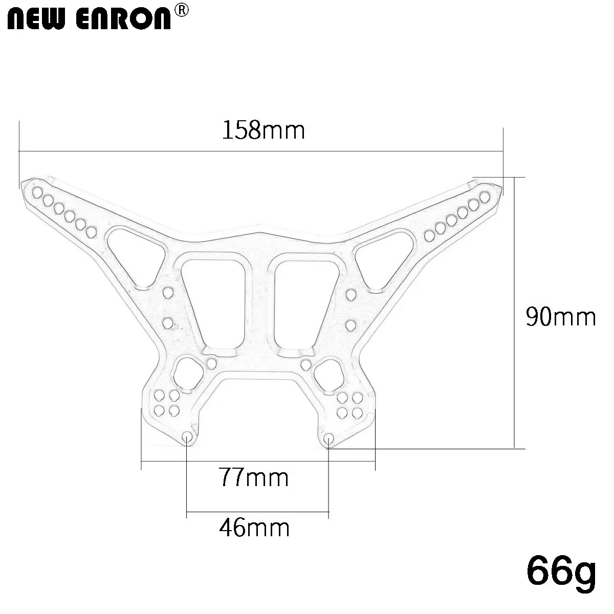 Neuer Enron Aluminium Stoßdämpfer vorne/hinten # ar330220 # ar330222 für RC Auto Arrma Kraton 6s/Talion/Outcast/berüchtigt