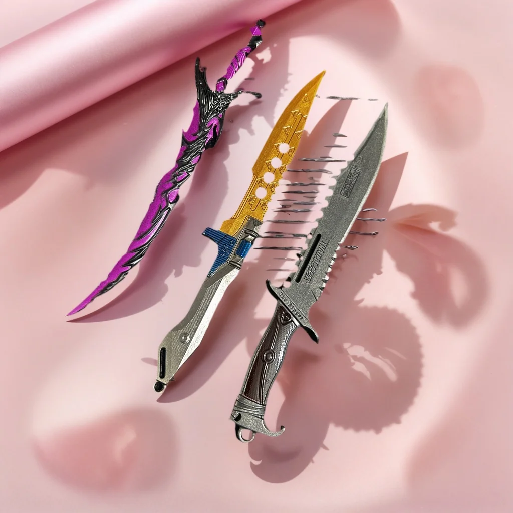 A Set 15cm/5.91in Delta Force Creed Game Weapons Model Prop Desktop Display Ornament Collection Birthday Gift for Girl Boy Toys