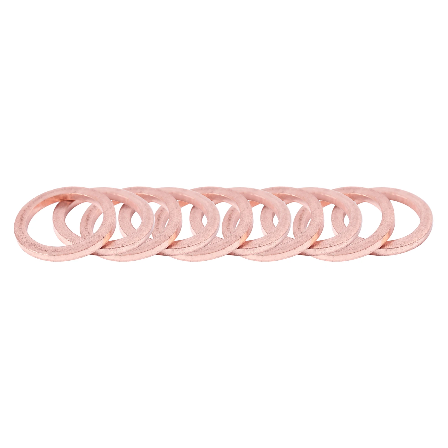 

10Pcs 12mm x 17mm x 1.5mm Copper Crush Washer Flat Ring Gasket Fitting