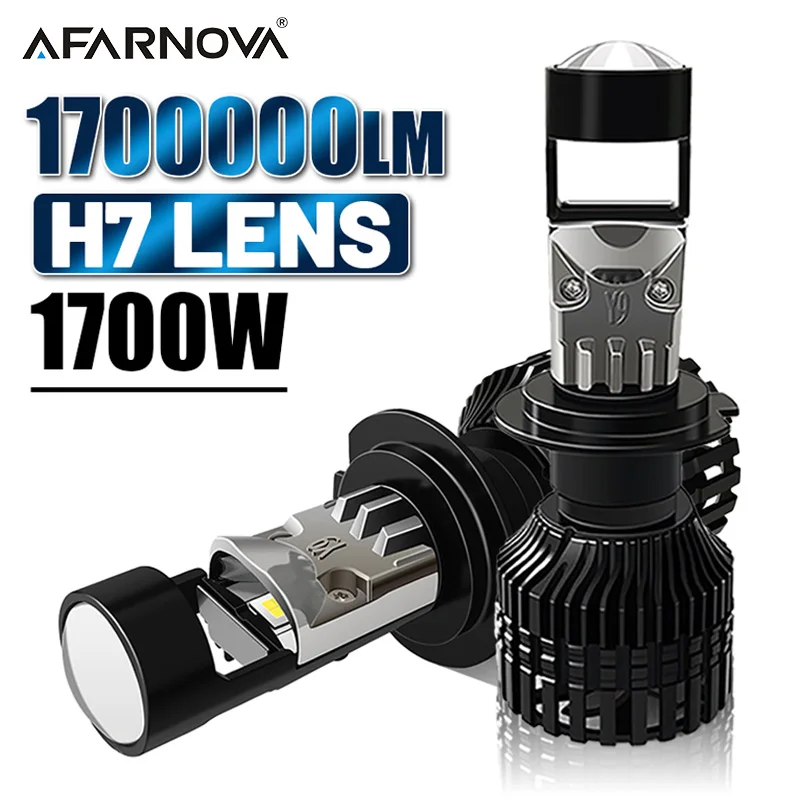 

1700W H7 LED Projector Lens Car Headlight Bulbs Canbus 1700000LM Turbo Fan H7 Auto Lamps Beam Car Fog lamp Bulb 12V 24V