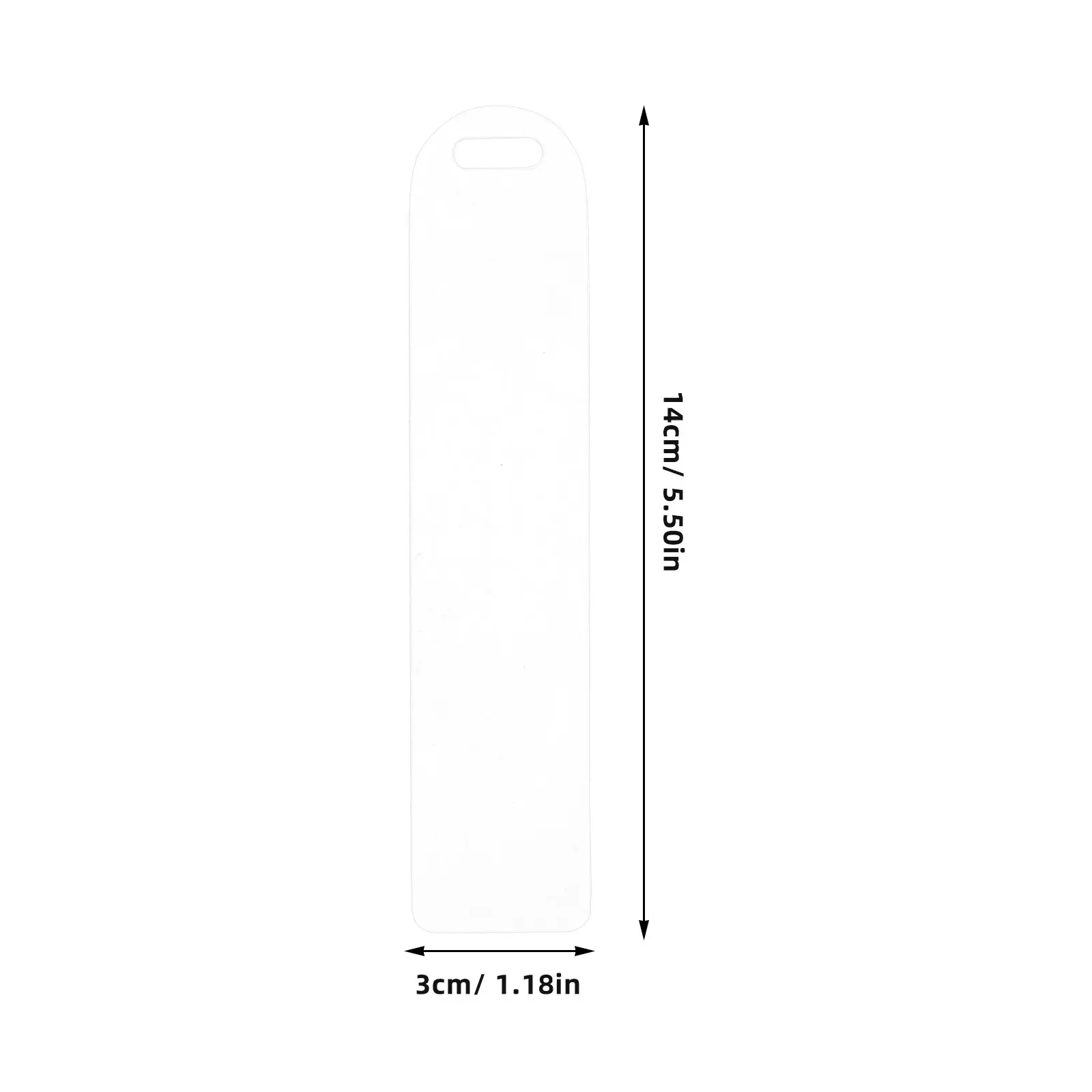 10Pcs Acrylic Blank Bookmarks Transparent Clear Page Markers for DIY Bookmark Making Crafting Adults Luggage Tag Use