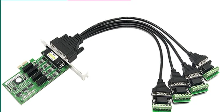 

UT-794i PCI-E к 4-портовую последовательную карту RS485/422 Карта адаптера фотоэлектрической изоляции Карта расширения