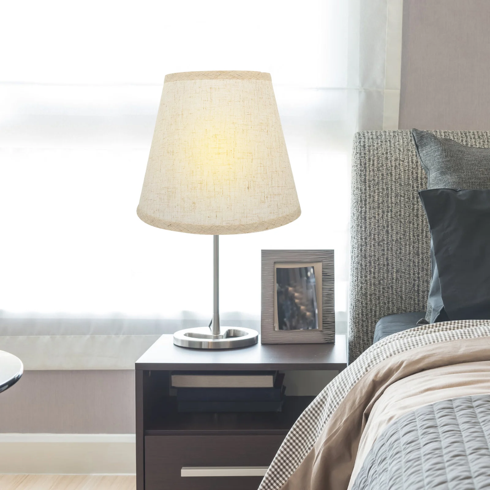 Lamp Shades Simple Lampshade Replacement Fabric Floor Cover Bedside Modern Cloth Light Pendant