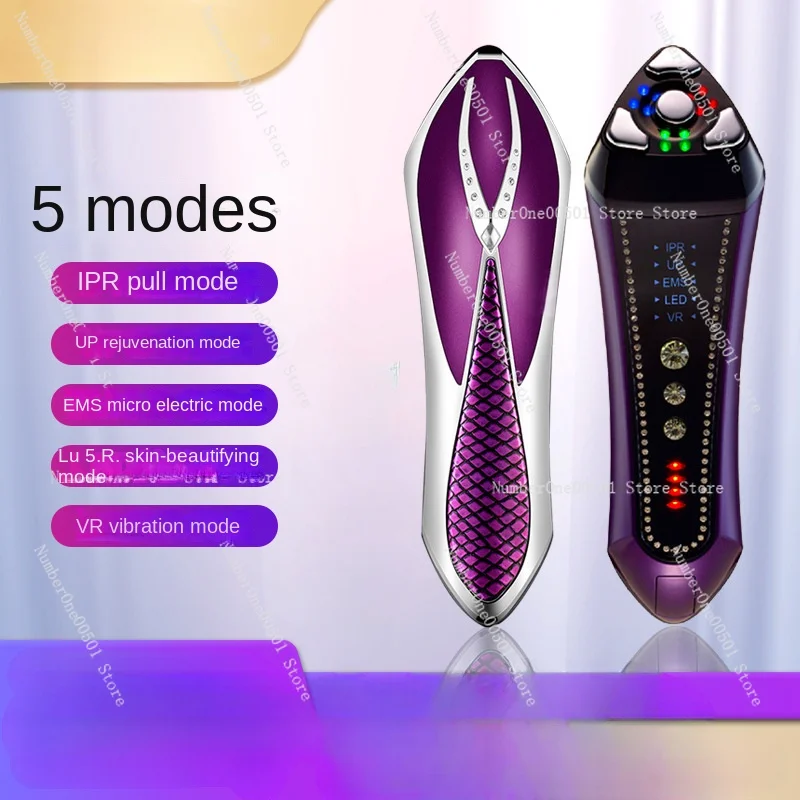 New Beauty Instrument Household Color Light Inductive Therapeutical Instrument Micro Current Facial Massage Instrument