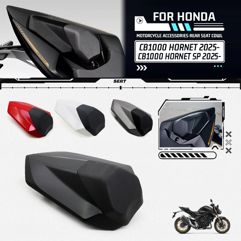 For Honda CB1000 Hornet 2025- CB 1000 Hornet SP Motorcycle Rear Seat Cover Rear Tail Cover Fairing Cowl With Rubber Pad