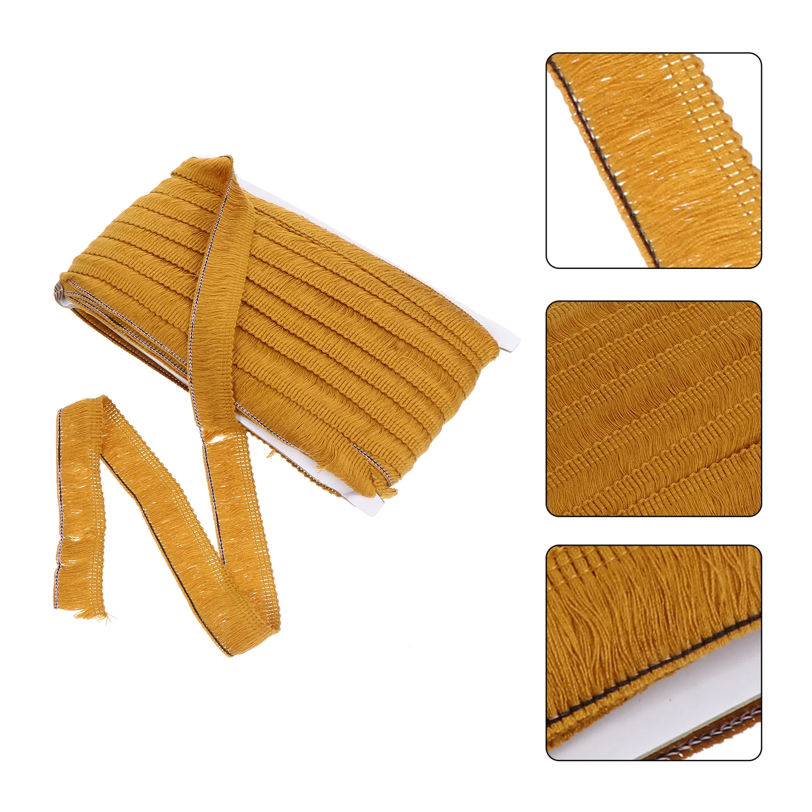 

1pc Polyester Lace Trim Fringed Yarn Sewing Craft Diy Decorative Accessories For Curtains Apparel Earrings Pillowcases Tassel