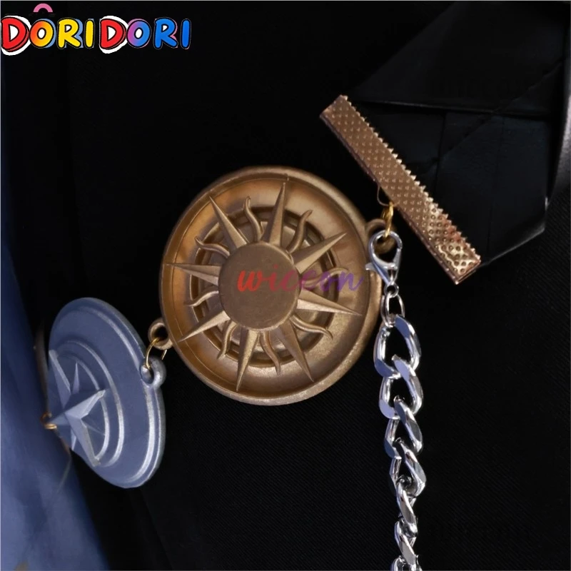 Zenless Zone Zero Hugo Cosplay Costume Black Suit Hugo Wig Game Uniform With Hat Props New Eridu Halloween Party Women Men view 4