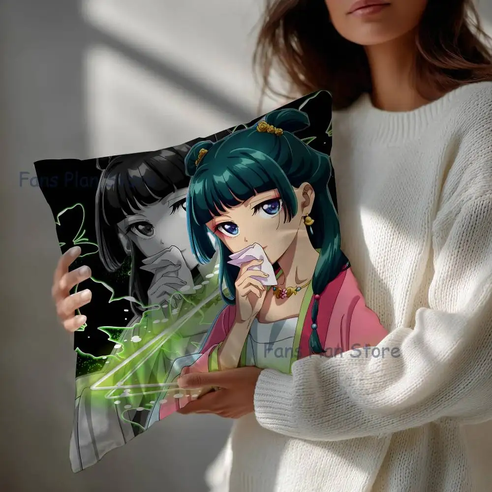Anime A-Apothecary  M-Maomao Pillow Case For Sofa Decor Car Office Room Printing Cushion Cover Decorations and Protector