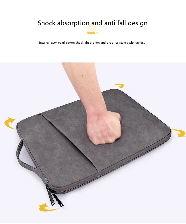 Laptop-Hülle aus Schafsleder 13,3 Zoll Schutzhülle für MacBook Pro Air – Detail 8