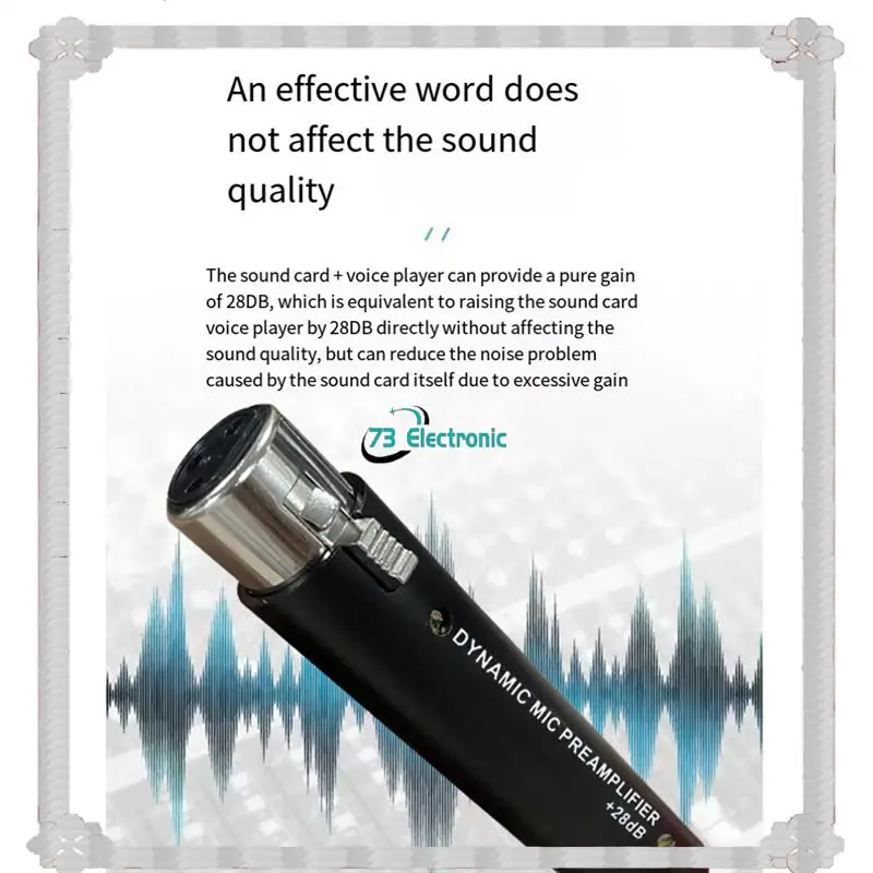 24-Hour Delivery DM1 Dynamic Amplifier For DM1 Dynamic 28DB Gain Mic Amplifier For Dynamic And Passive Ribbon Microphones