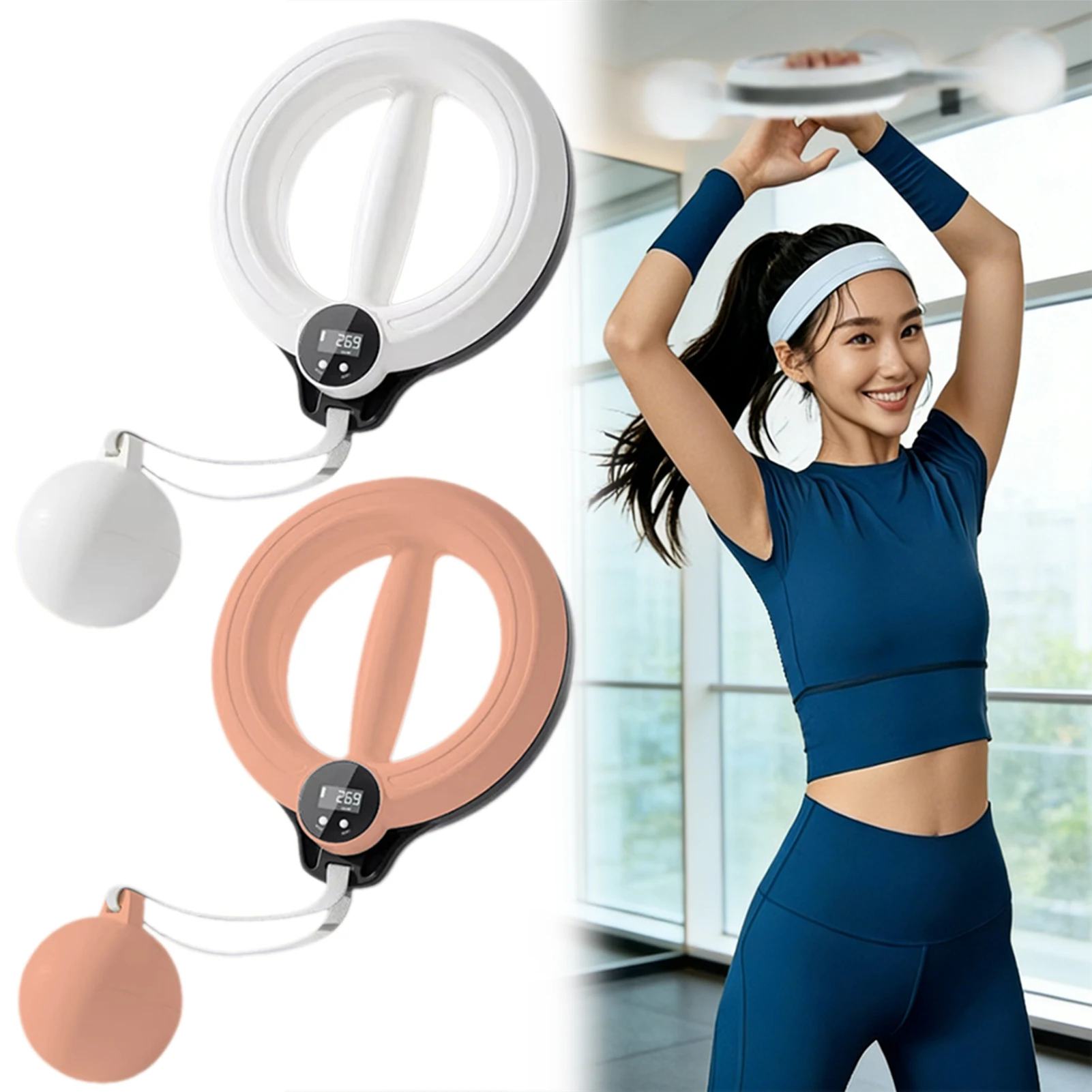 Hula Hoop inteligente con manivela para adoracin de brazos delgados, herramienta para brazos de belleza de carne, herramienta de ejercicio de rotacin de brazos de 360 °, gimnasio en casa