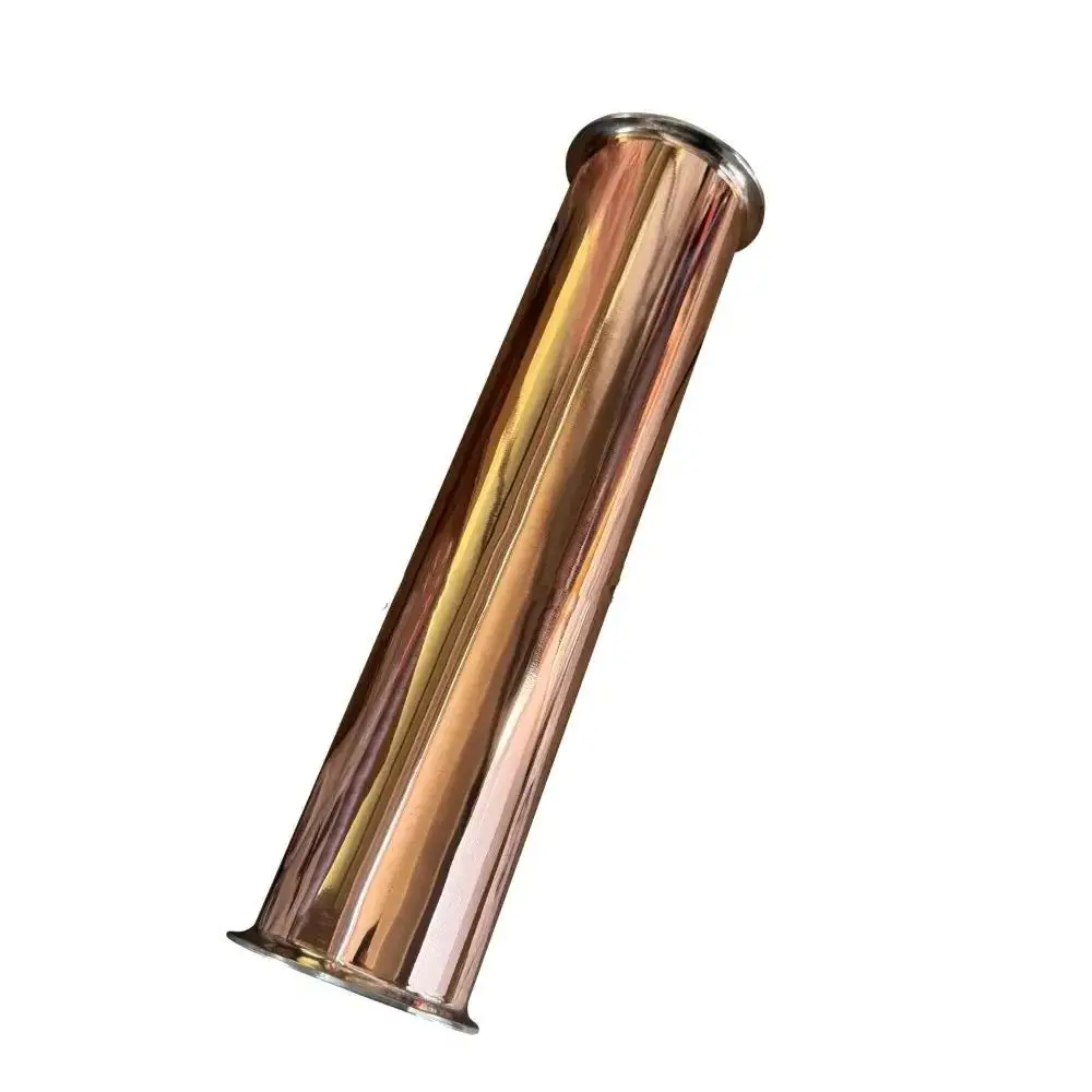 

Clamp 1.5"(38mm)OD50.5mm L=300mm Sanitary Straight Copper Pipe With Clamp Ends,Seamless Spool Tube,Thickness 2mm For Distillatio