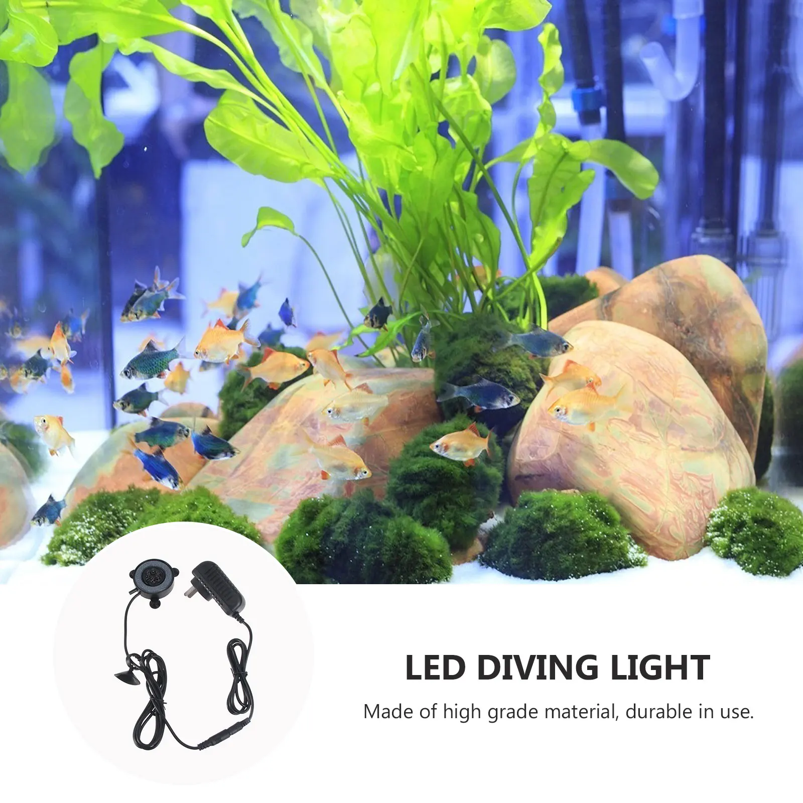 

Aquarium Light Diving Decorative Floodlight Fish Tank Decorations Lights Bubble