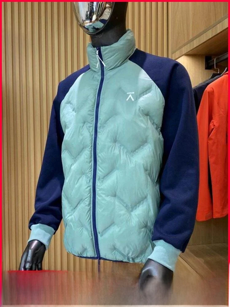 

Outdoor Mountain Series Coupling Color Splicing Lightweight Warm Cotton Jaet with Stand Collar for Men And Women Commuter S...