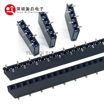 Conector fêmea smt empilhável Smd, 100 peças, 2.54mm, 1, 2, 3, 4, 5, 6p, 7p, 8p, 9p, 10p, 20p-40p, ph8.5
