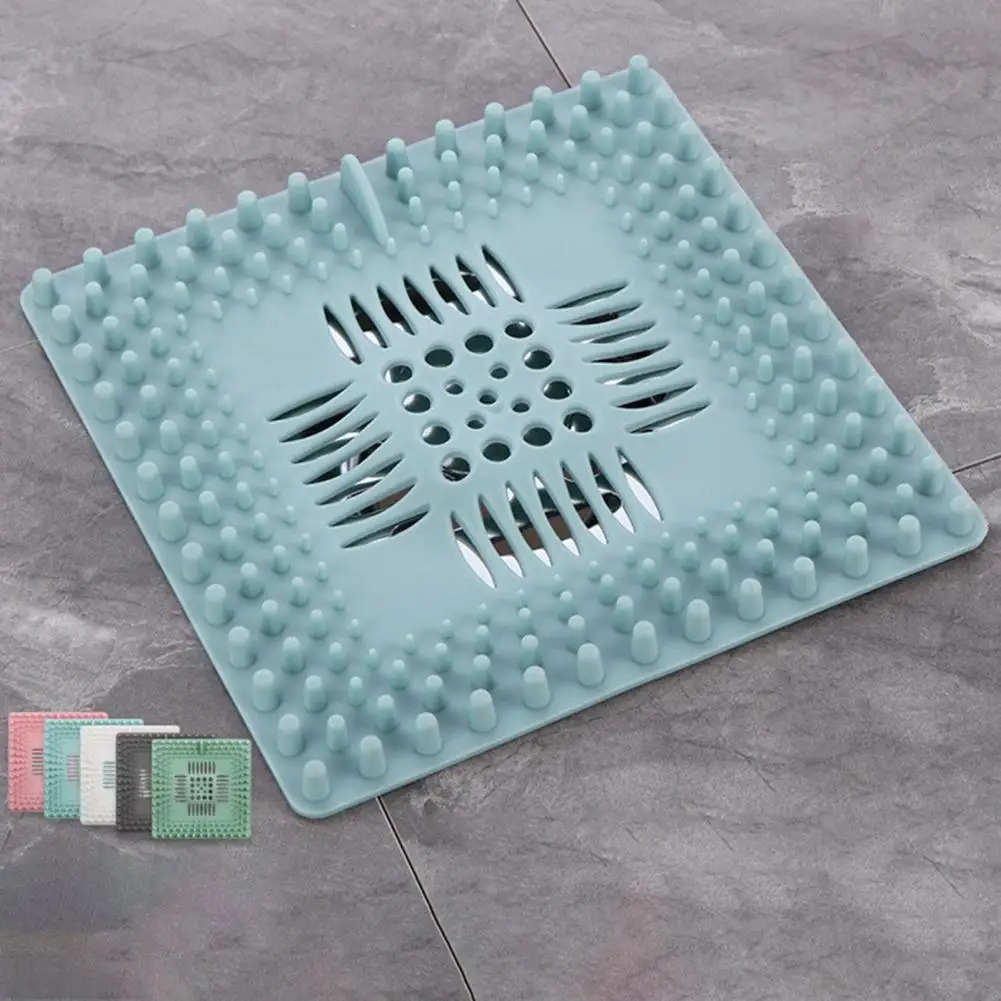 

Easy Clean Shower Drain Cover Silicone Shower Drain Cover Hair Catcher Protector for Regular Drains Easy to Clean Drain for Hair