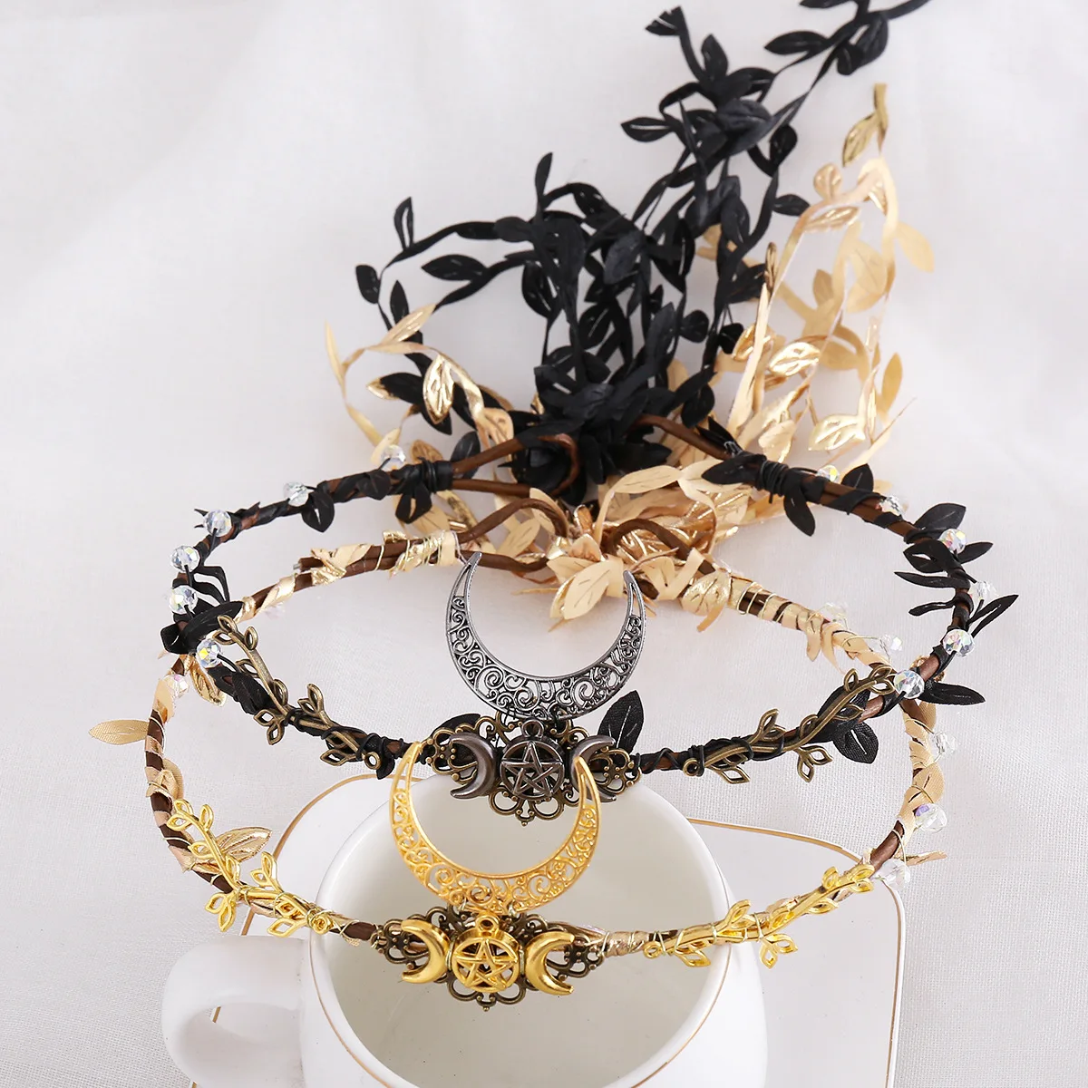 Handmade Punk Braided Headband for Women, Original Crown Hair Accessory, Boho Retro Style, Wholesale Fashion Hairband from Facto