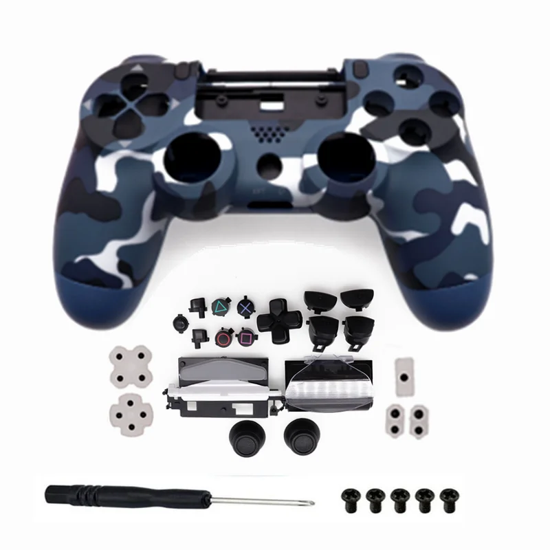 เคสสำหรับ PS4 5.0 JDS 055 JDM-055 JDM-050 JDS 050ชุดม็อด DIY ชุดควบคุมการซ่อมเกมเคสหุ้มปุ่มอะไหล่