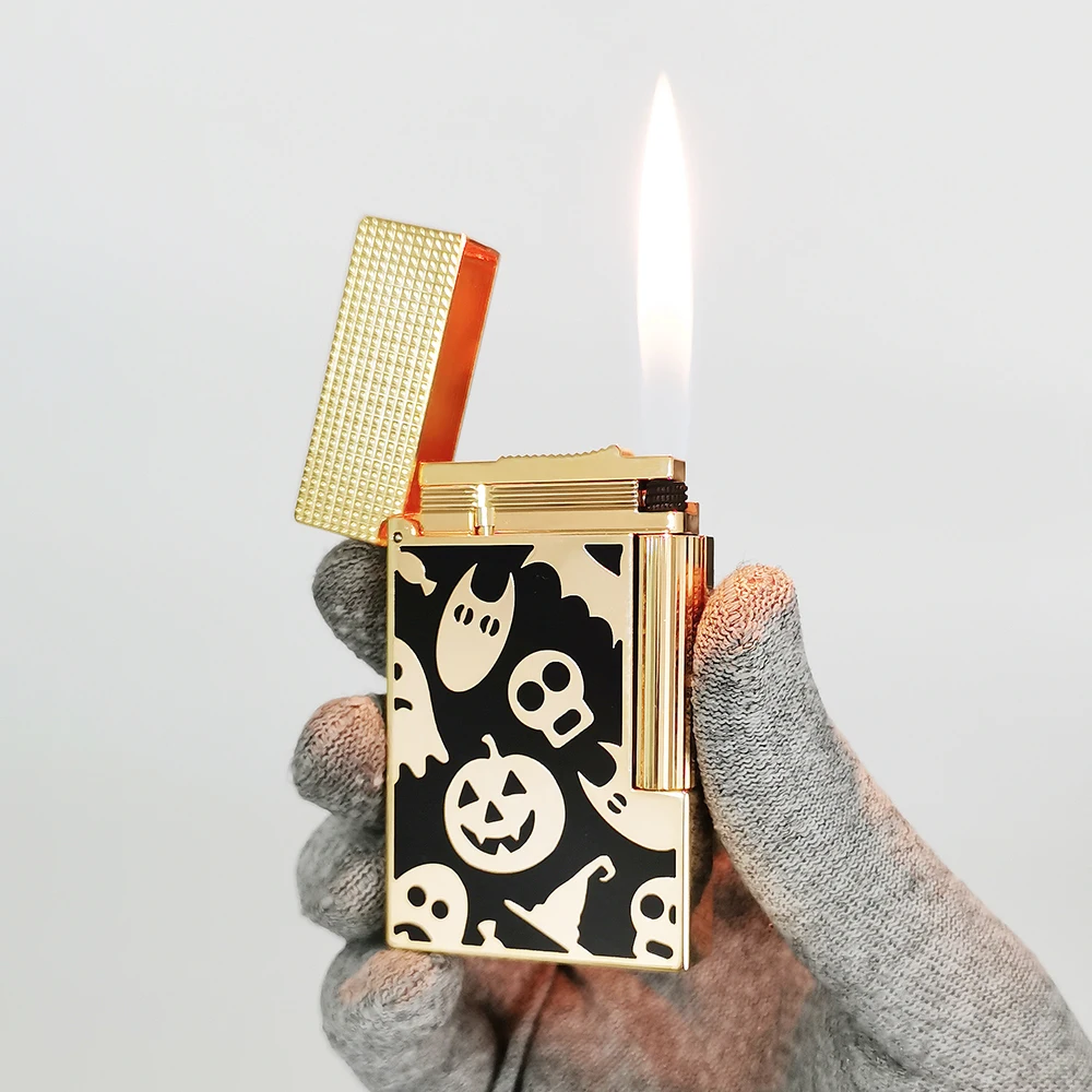 

Halloween Dunant Lighters Refillable Gas Butane Smoking Cigarette Tools Boyfriend's Gift Collection Limited Edition