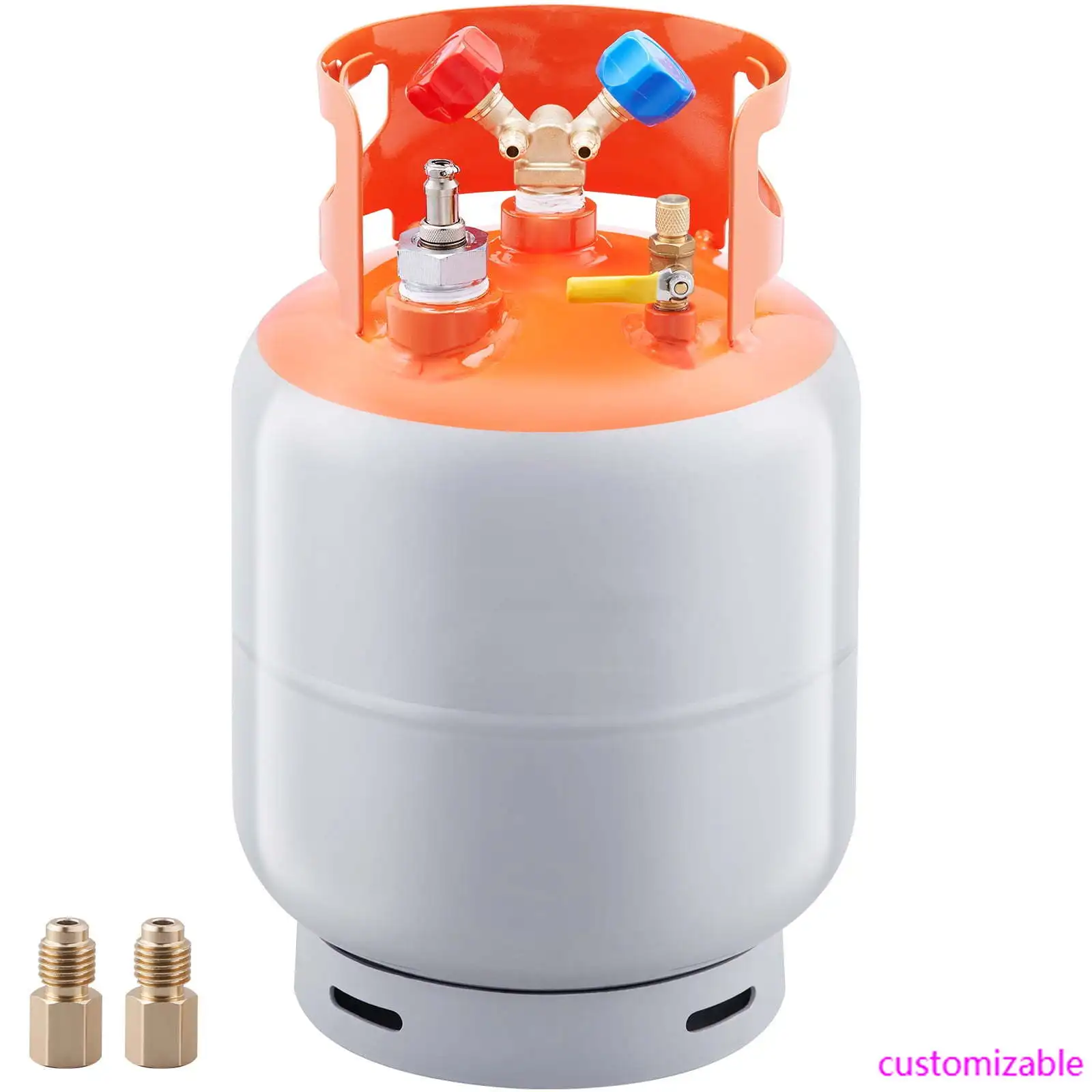 

Refrigerant Recovery Reclaim 30lb Cylinder Tank with Floating Switch
