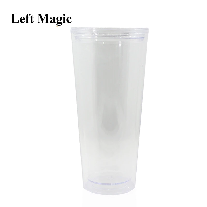 Tasse à lait transparente pour tours de magie en gros plan, accessoires de grande taille, gimmick Super Wonder Glass, accessoires de magie, scène et rue