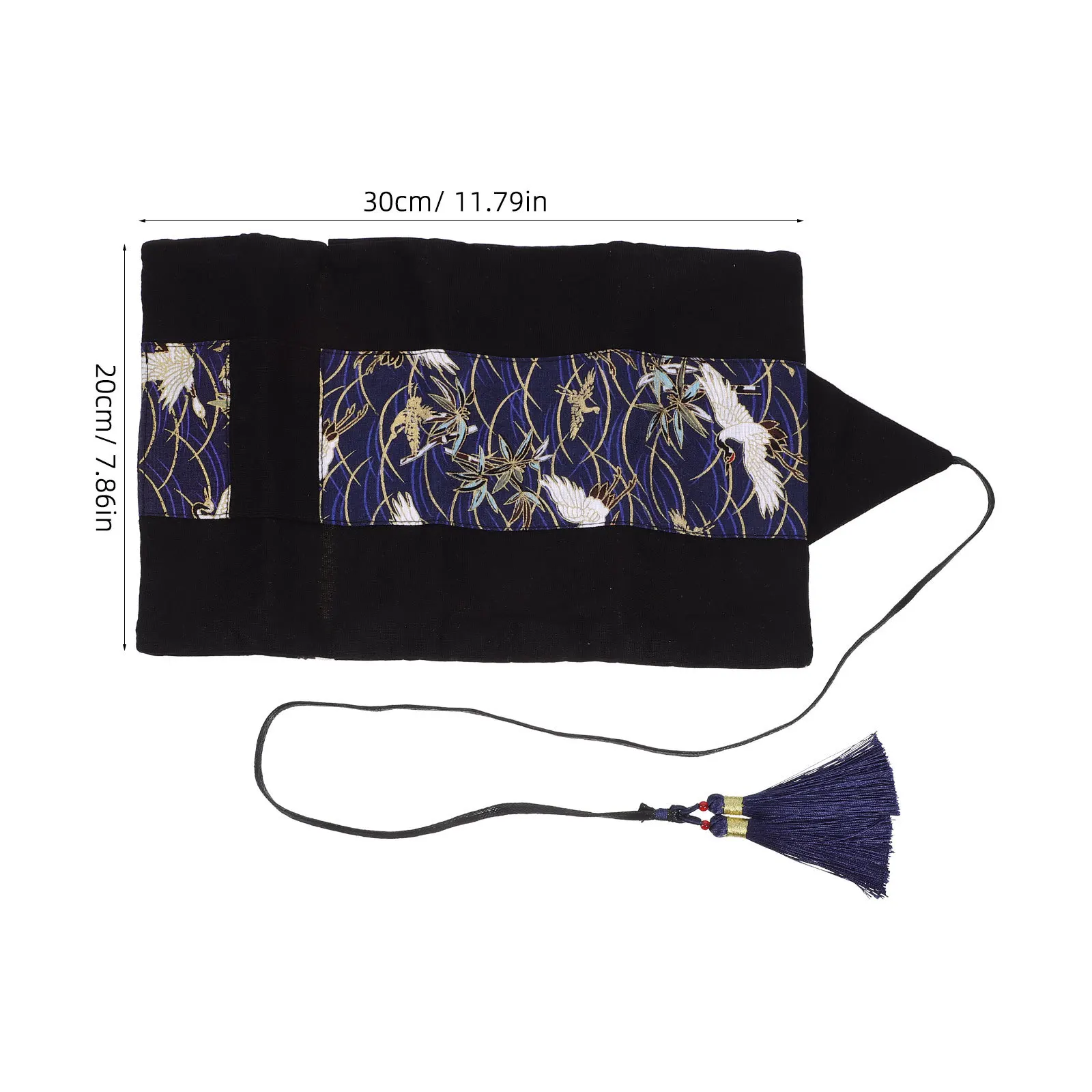 1 قطعة حقيبة القلم القماش خمر الموضة الصينية اللوحة مقلمة المنظم قابل للغسل صديقة للبيئة القرطاسية