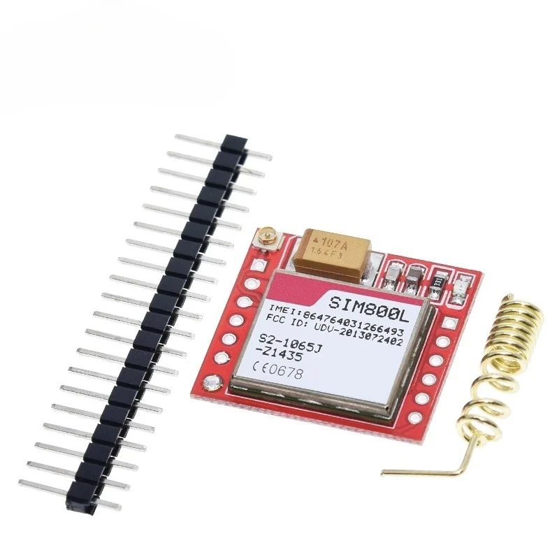 

Миниатюрный модуль GPRS GSM SIM800L, беспроводная плата MicroSIM, четырехдиапазонный, с последовательным портом и антенной, для самостоятельной сборки