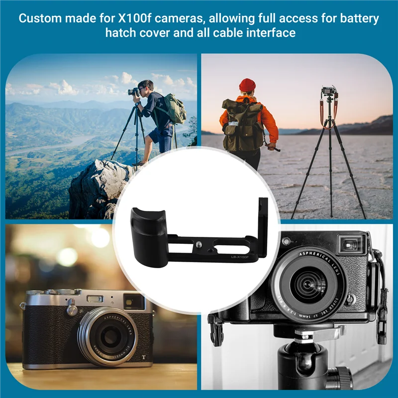 【Superdeals】Quick Release L Plate/Bracket Holder Hand Grip Base For Fujifilm Fuji X100f X100f X100f Camera Ball Head