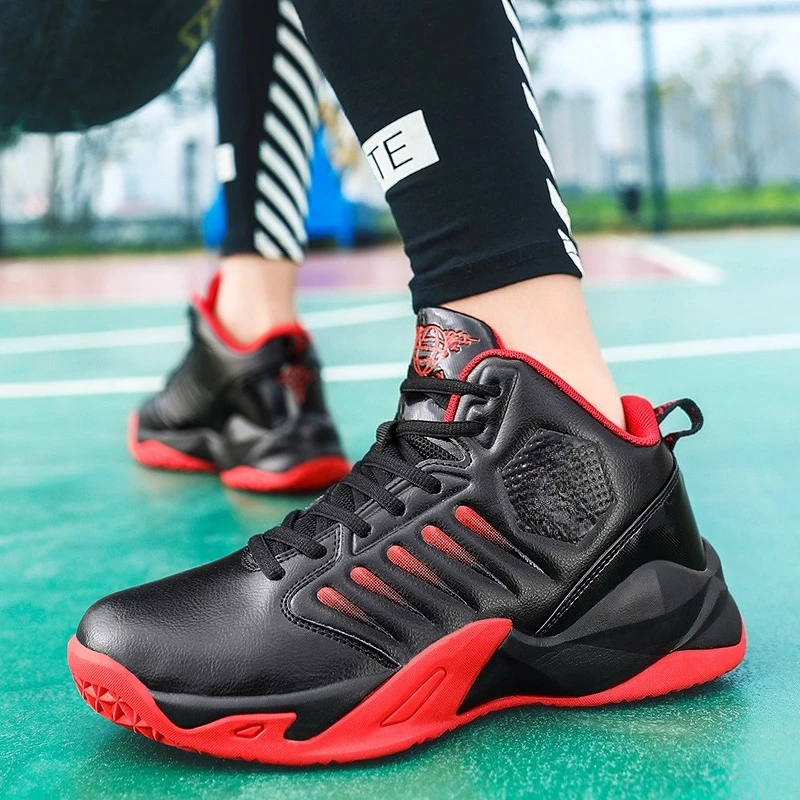 

2026 New Youth Basketball Shoes, Unisex High-Top Extra Wide Size Sneakers for Indoor Outdoor Competitive Games