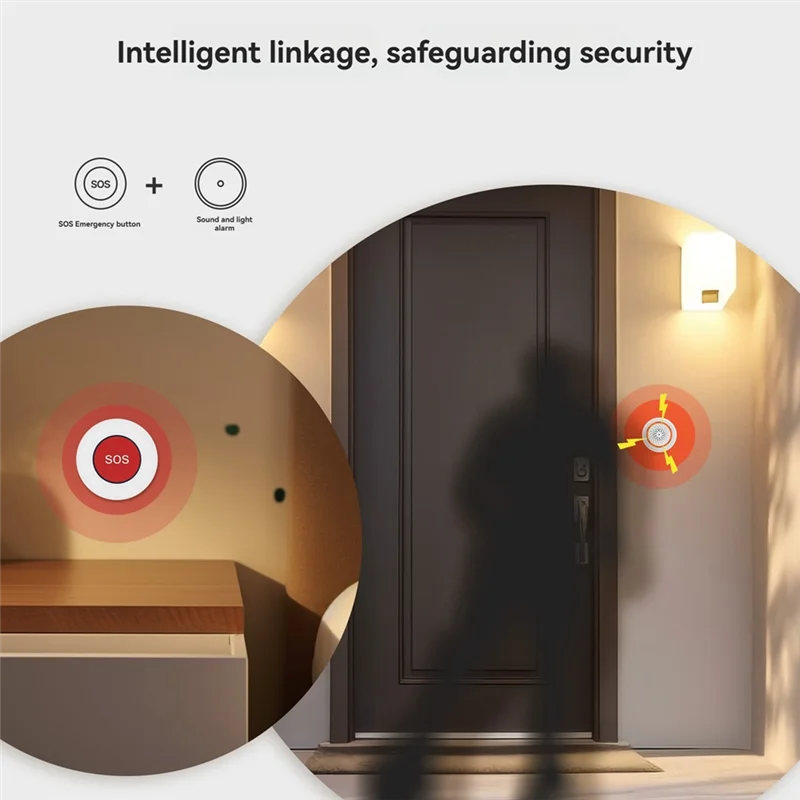 PHILE-"Elderly And Children’S Emergency Alarm - Tuya Zigbee SOS Button, Wireless Remote Control Sensor For Safety"