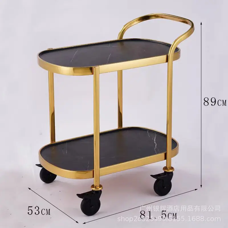LH wine food cart hand push hot pot restaurant bar restaurant cake cart commercial