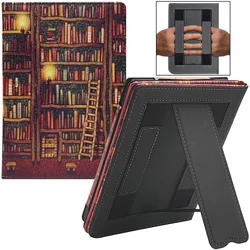 Stand Case for Pocketbook Color/Tonch HD 3/Touch Lux 5/4/Basic Lux 2/3 PB 606/616/617/627/628/632/633 Double Hand Strap Cover