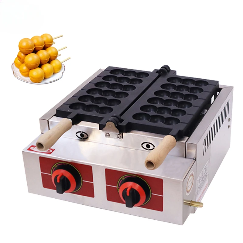 Commercial Gas Ball Waffle Machine LPG LNG Non-Stick Wholesale New Design Waffle Stick Maker Bubble Waffle Maker