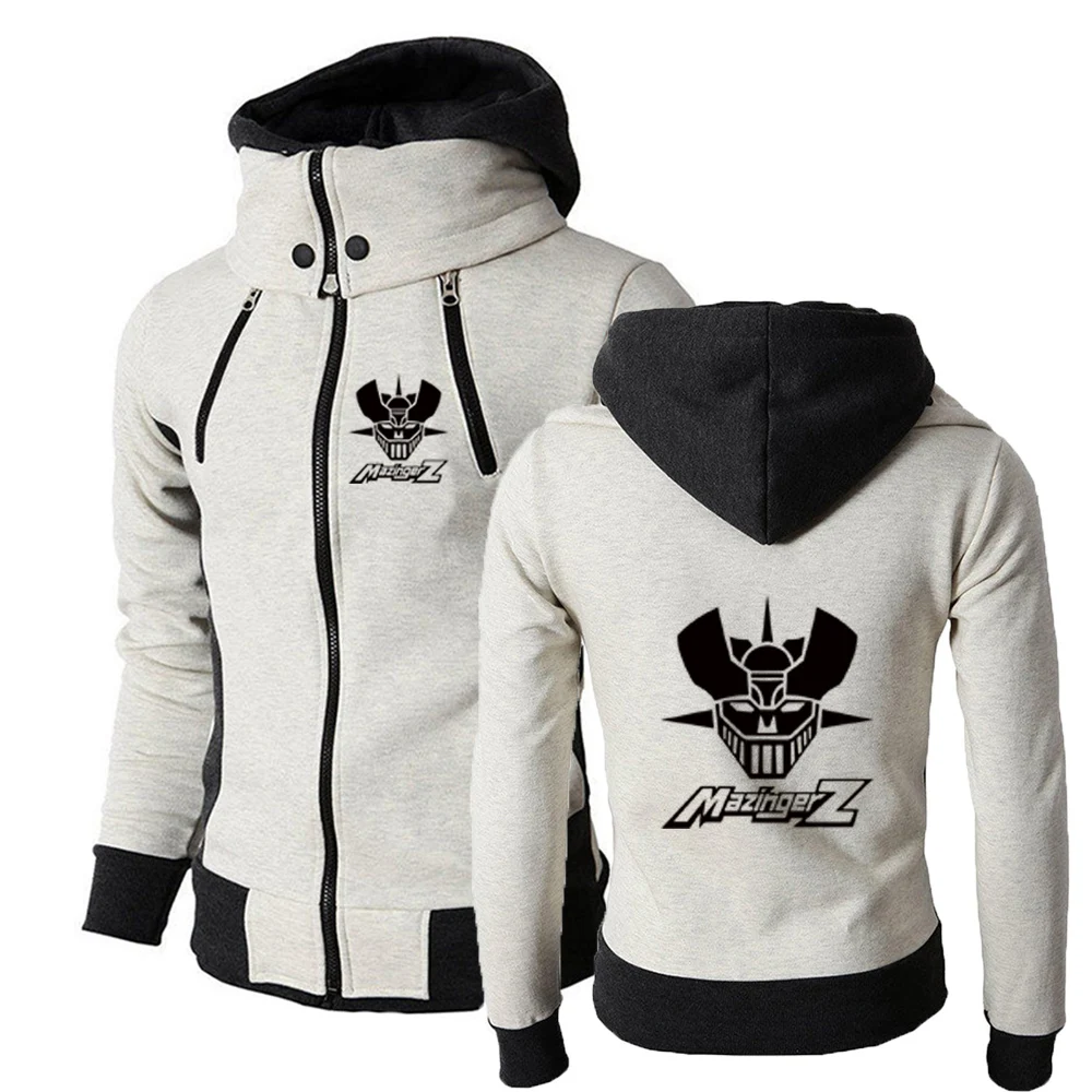 

Mazinger Z аниме с принтом 2025, мужская новая весенне-осенняя трехцветная толстовка на молнии, высококачественное спортивное пальто для отдыха