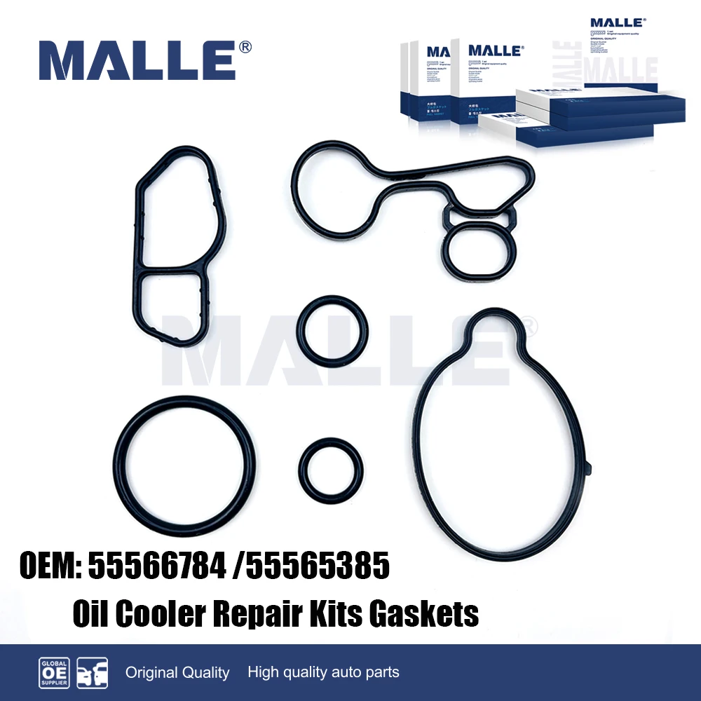 Engine Oil Cooler Repair Kits Gaskets Seal Ring For Chevrolet Cruze Sonic Trax Buick Encore Car Accessories 55566784  55565385