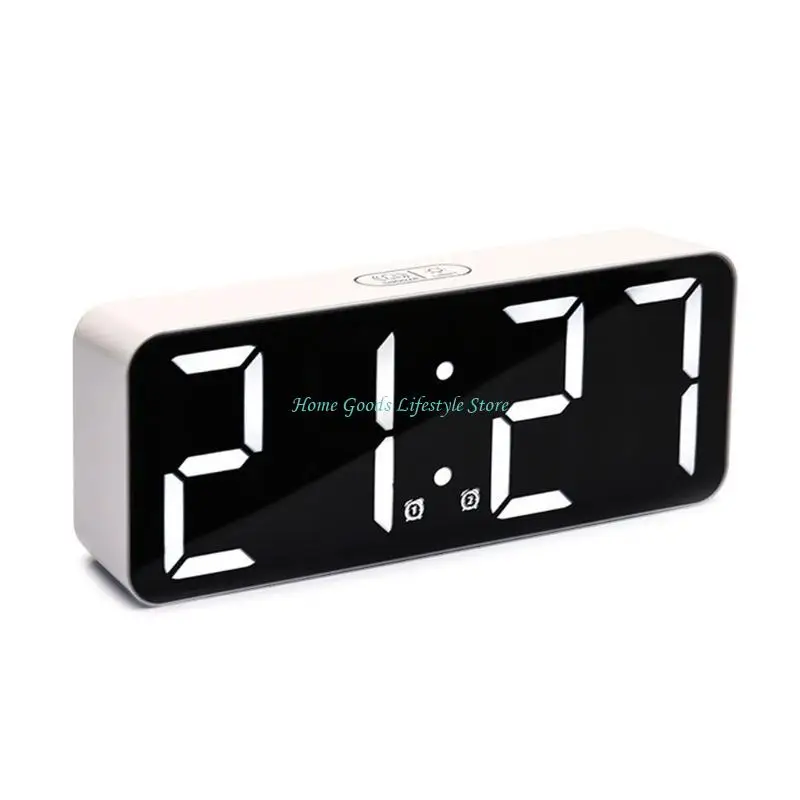 

E74E Маленькие светодиодные цифровые будильные будильники с Snooze 12/24HR Compact Clock для спальни