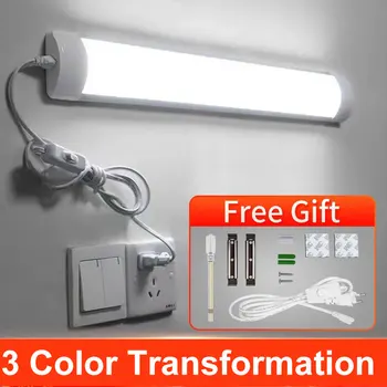 Led-röhre Lichter 85V-265V 3 Farbe Hohe Helligkeit Lampe 20W Für Küche Wand Schrank lampe 60cm Innen Schlafzimmer Schrank LED Lichter