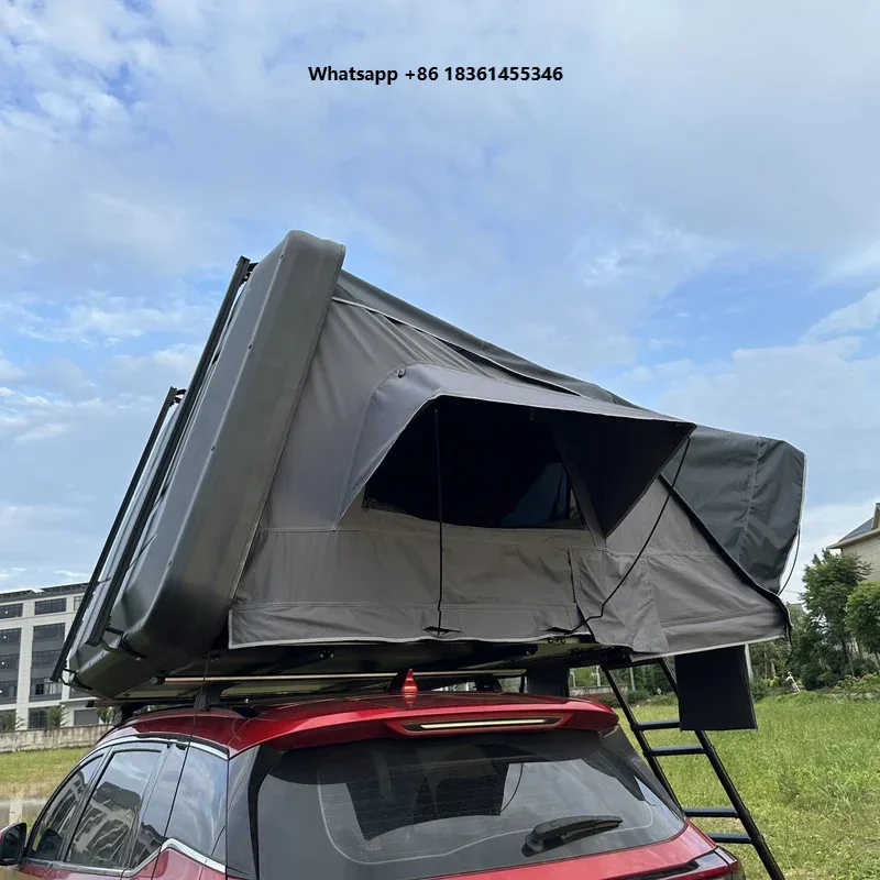 

FOR 3-4 Person Waterproof Portable Hardshell Car Rooftop Tent SUV Camping