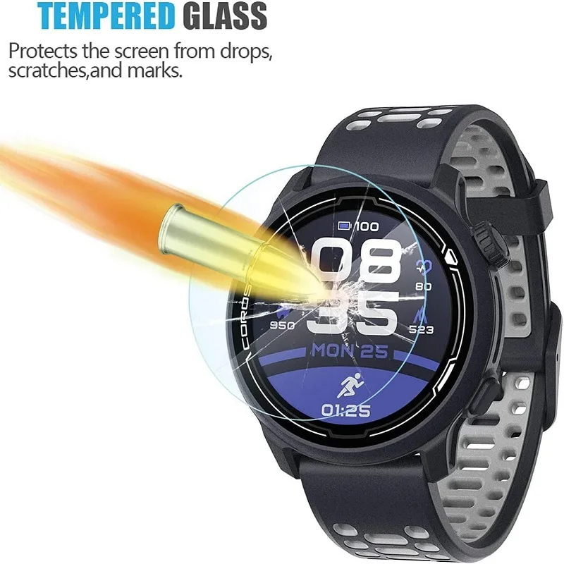 5 шт., Защита экрана для смарт-часов Coros Pace 3, закаленное стекло, защита от царапин, Защитная пленка для Coros Pace 2