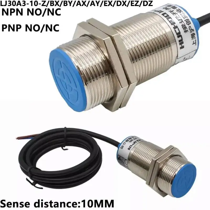 M30 Proximity Sensor Inductive Approach Switch Metal Detect Distance 10mm NO NC NPN PNP LJ30A3 -10-BX/AX/ BY/AY/EX/DX/DZ/EZ