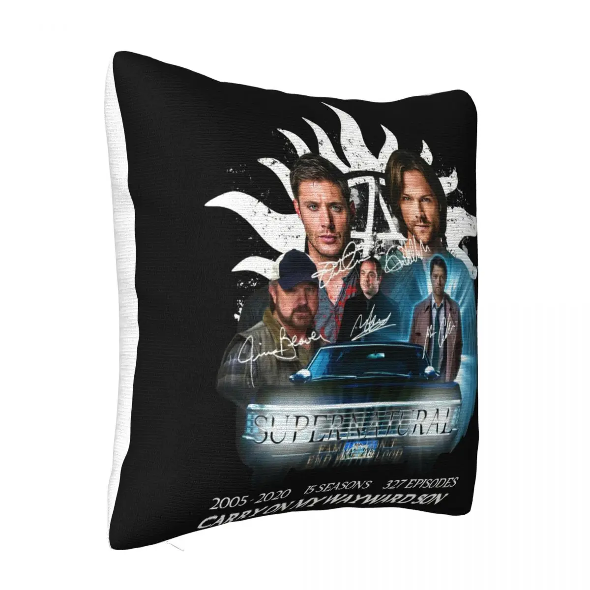 15 Years Of Supernatural Anniversary Thank You For The Memories Science Printing More Colors Casual Pillow Case