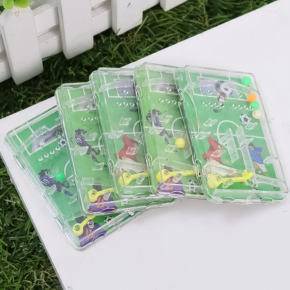 20pcs Football Maze Games Boy Favor Pinball Game Board Early Educational Soccer Shooting Pattern Toy Kids Birthday Party Gift