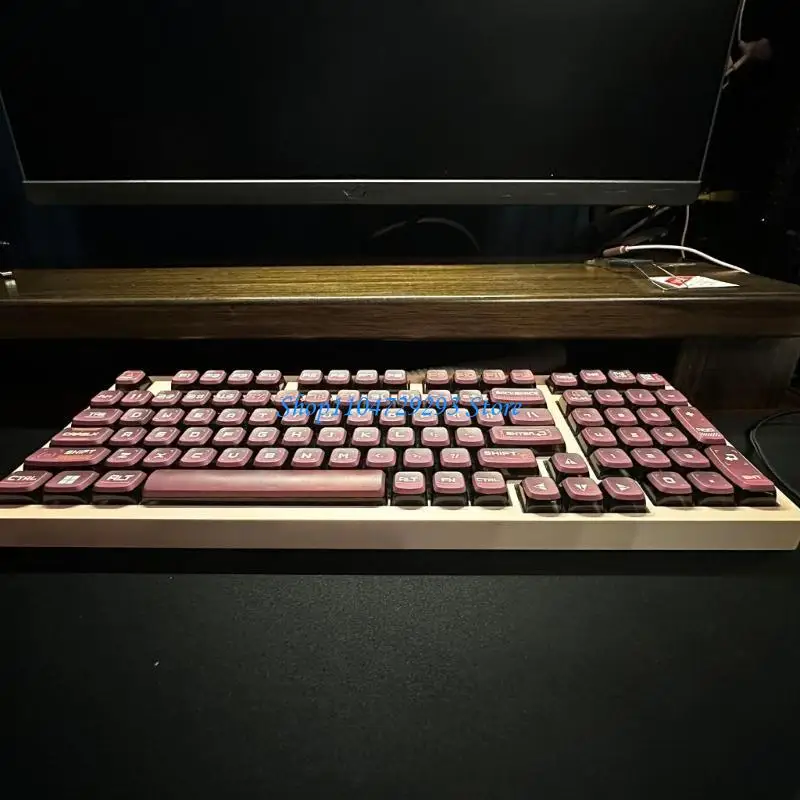 Y2GD XDA Profile Keycaps, 128Keys Gradual Change Color Thick PBT Enhances Durability for Mechanical Keyboards Typists