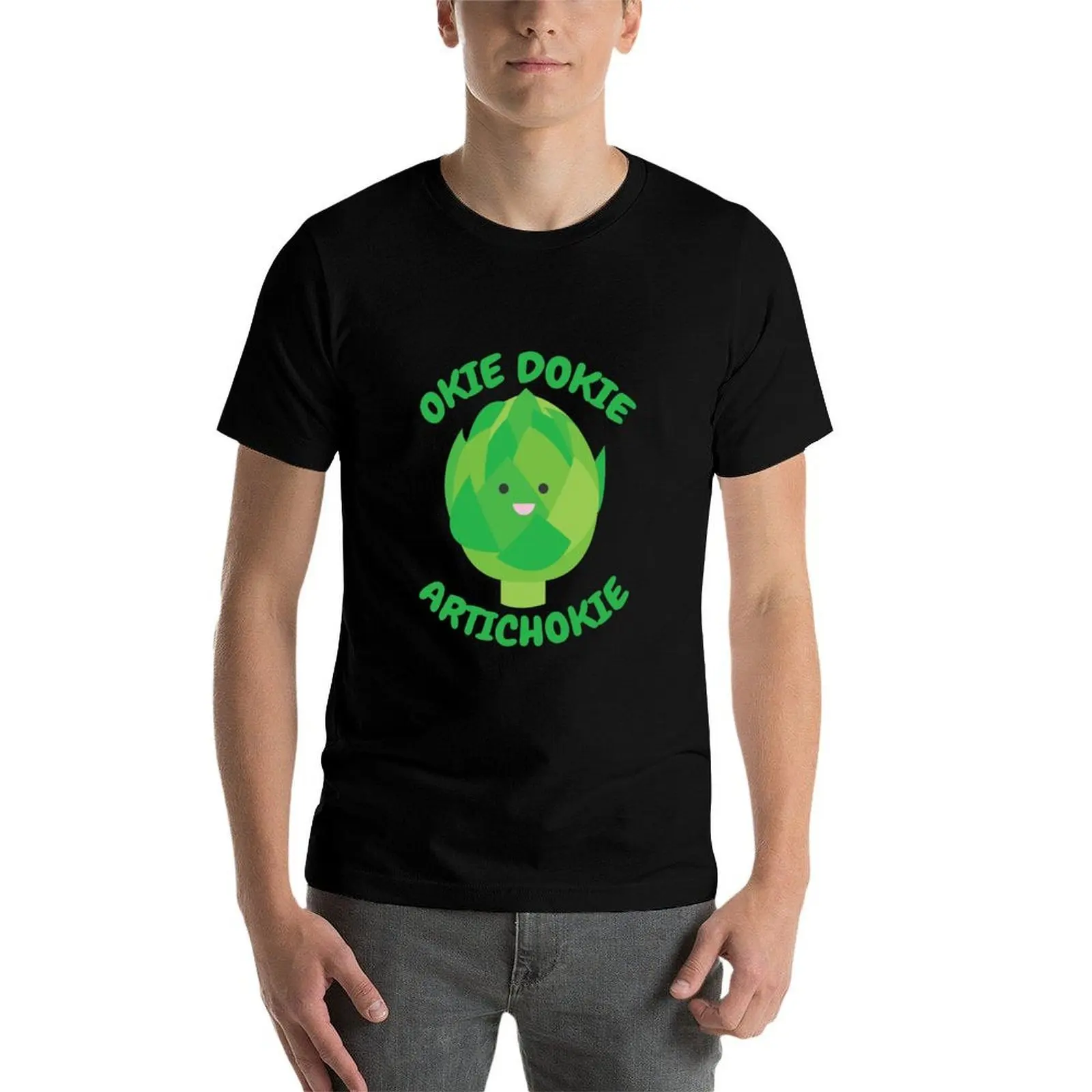 

Okie Dokie Artichokie T-Shirt anime tshirt printed t shirts for man T-Shirt