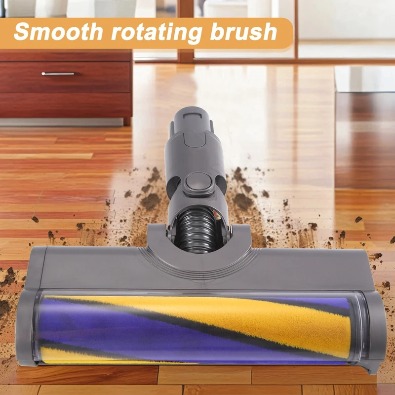 رأس فرشاة للمكانس الكهربائية اللاسلكية Dyson V6، DC58، DC59، DC61، DC62، DC74 مع ضوء LED أخضر للمنزل