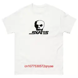 SKATES Skull retro skateboarding skate skater skateboard T Shirt design long or short sleeves