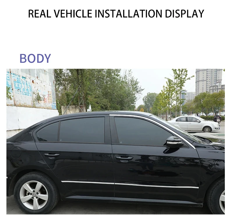 Auto Körper Streifen Stoßstange Auto Tür Schutz Form Styling Trim Aufkleber Anti-Kollision Band Stoßstange Grill Chrom Moulding Trim – Detail 16